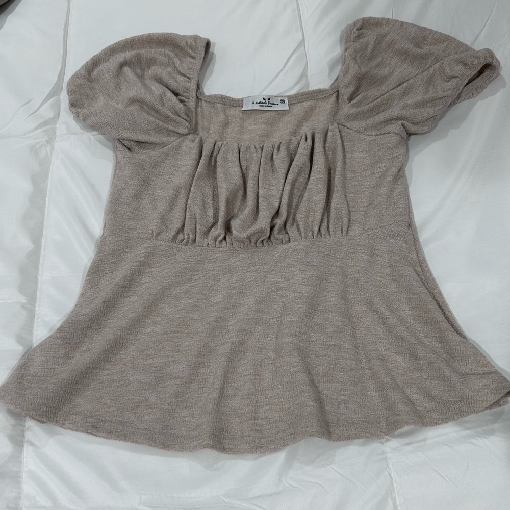 Beige casual shirt